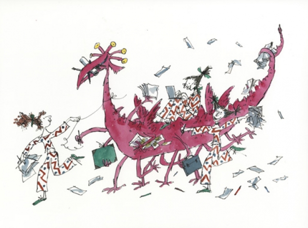 Quentin Blake limited-edition print launched by the House of Illustration